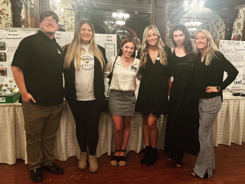 eAcademy high school students at event